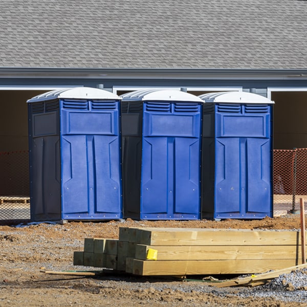 how can i report damages or issues with the porta potties during my rental period in Caney